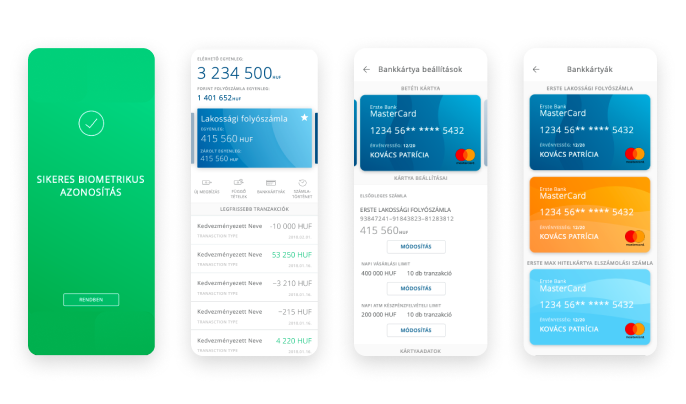 erste mobile bank screens